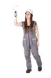Photo: girl with a roller girl with a roller