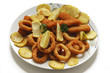 Fish sticks and  squid rings Pesce e anelli di calamari