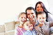 Happy family at home