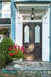 Front door of house