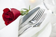 Romantic dinner setting