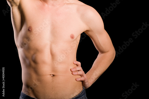 Photo: training young man torso training young man torso