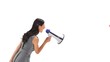 Video: Businesswoman using a megaphone to shout at co-workers Businesswoman using a megaphone to shout at co-workers