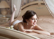Woman in lingerie lying on bed Woman in lingerie lying on bed