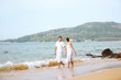 romantic couple at beach