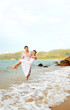 romantic couple at beach