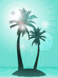 Vector: tropical palm trees tropical palm trees