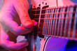 Photo: young male musician with a white guitar young male musician with a white guitar