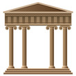 Vektor: vector ancient greek architecture vector ancient greek architecture