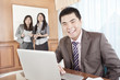 Businessman working in the office