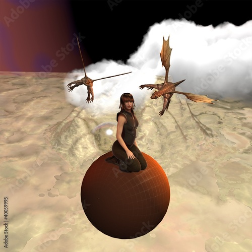 Illustration: fantasy scene fantasy scene
