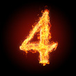 Fonts, numbers and symbols in fire for different purposes