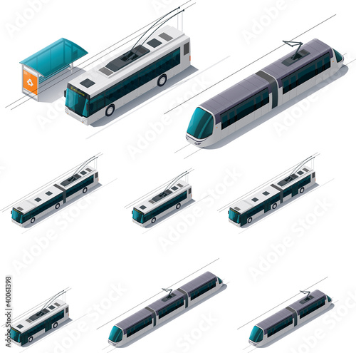 Vektor: Vector public electric transport Vector public electric transport