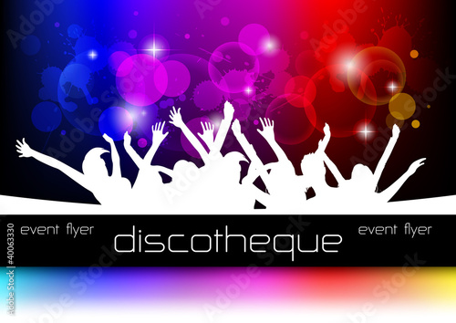 Vector: Event Flyer "Partylights" Event Flyer "Partylights"
