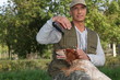Hunter with dog