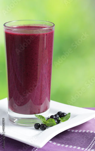 Photo: Blueberry smoothie Blueberry smoothie