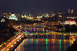 Pushkinsky bridge at night