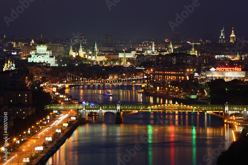 Photo: Pushkinsky bridge at night Pushkinsky bridge at night