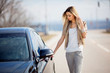 Girl with car