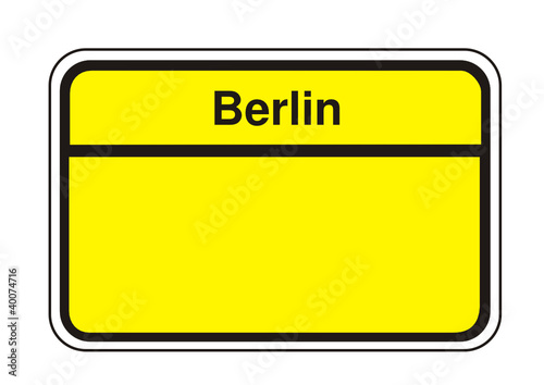 Vektor: Ortsschild - Berlin Ortsschild - Berlin