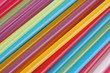 bright straws close up