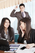 Manager watching his subordinate with anger