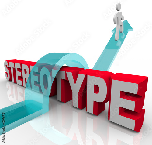 Illustration: Overcoming a Stereotype Discrimination or Racism Overcoming a Stereotype Discrimination or Racism