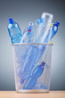 Concept of recycling with plastic bottles Concept of recycling with plastic bottles