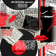 Collage black-white-red