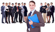 Successful happy business team
