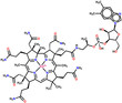 Vitamin B12 (cobalamin) structural formula
