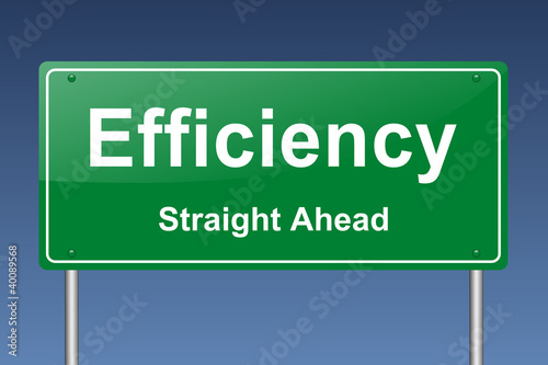 Illustration: efficiency traffic sign efficiency traffic sign