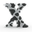 Texteffekt Haare Kuhdesign X