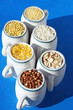 various agricultures on a blue background