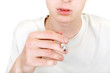young man with cigarette young man with cigarette