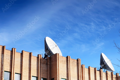 Photo: Satellite Dish on roof. Satellite Dish on roof.