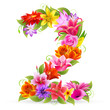 Zahl Blume - 2