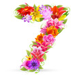 Zahl Blume - 7