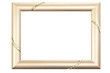 Gold Picture Frame Isolated on White Gold Picture Frame Isolated on White
