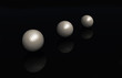 3 golf balls 3D