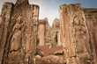 Stones sculpture in the temple, Angkor Wat, Cambodia