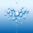 Vector: Pure Water Heart Shape Of Bubbles Pure Water Heart Shape Of Bubbles