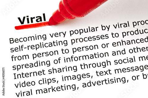 Photo: Viral underlined with red marker Viral underlined with red marker