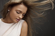 Beautiful Young Woman Face.