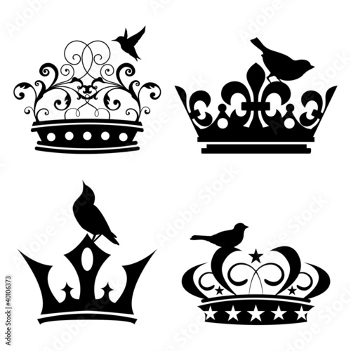 Illustration: Vector Set of Crowns Vector Set of Crowns