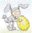 Vector: Pretends to Easter Bunny Pretends to Easter Bunny