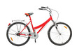 A studio shot of a bicycle