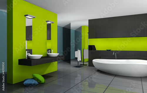 Illustration: Green Bathroom Green Bathroom