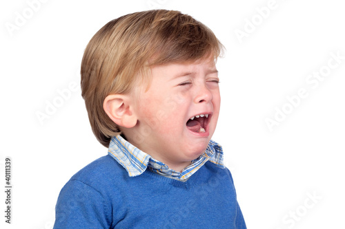 Photo: Beautiful baby crying Beautiful baby crying
