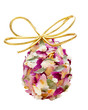 easter egg textured by flower petals easter egg textured by flower petals